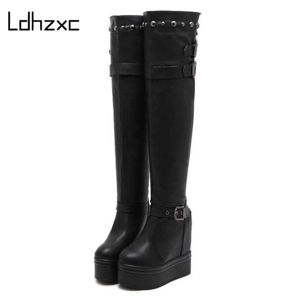 ldhzxcmetal buckle over the knee boots high heels platform wedges black tight high boots for women fashion rivet winter
ldhzxcmetal buckle over the knee boots high heels platform wedges black tight high boots for women fashion rivet winter