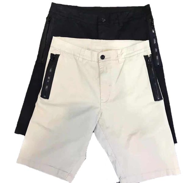 cptoney astone is lan d men's shorts designer zip pocket, White;black 
cptoney astone is lan d men's shorts designer zip pocket, White;black