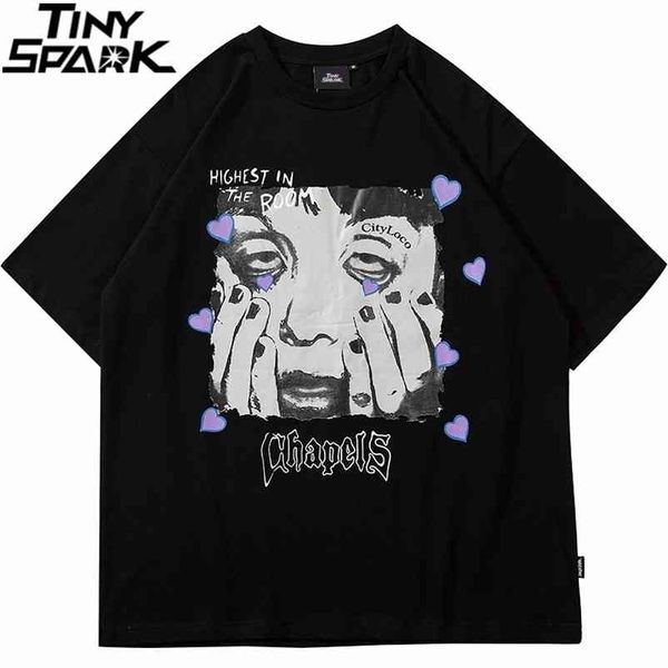 men hip hop streetwear tshirt funny face letter printed t shirt new summer harajuku cotton short sleeve tees black 210409, White;black
men hip hop streetwear tshirt funny face letter printed t shirt new summer harajuku cotton short sleeve tees black 210409, White;black