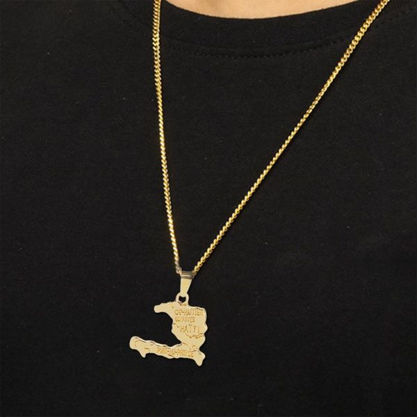 pendant necklaces women fashion creative simple plated haiti map shaped necklace long chain jewelry accessories gifts, Silver
pendant necklaces women fashion creative simple plated haiti map shaped necklace long chain jewelry accessories gifts, Silver