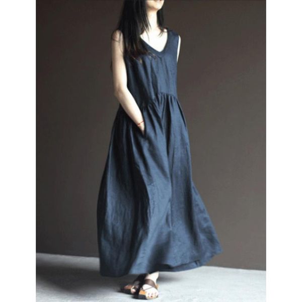 skirts 2021 summer solid sleeveless maxi dress vintage party sarafans women v neck sundress kaftan female vestidos plus size, Black
skirts 2021 summer solid sleeveless maxi dress vintage party sarafans women v neck sundress kaftan female vestidos plus size, Black