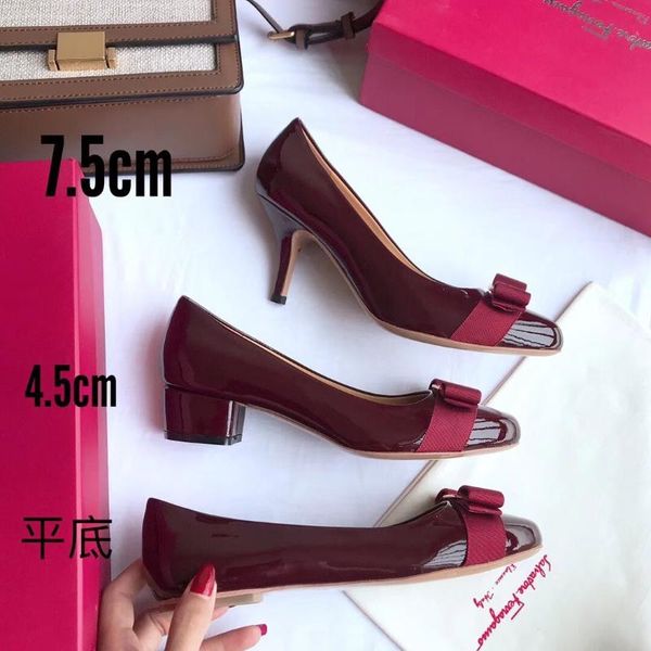 dress shoes women's bow design leather ballet skirt round head high heels da001, Black
dress shoes women's bow design leather ballet skirt round head high heels da001, Black