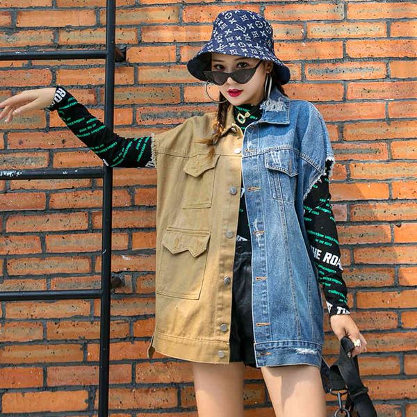 jackets thailand tide brand fried street graffiti heavy industry beaded sequin stitching contrast denim vest female sleeveless autumn, Black;brown
jackets thailand tide brand fried street graffiti heavy industry beaded sequin stitching contrast denim vest female sleeveless autumn, Black;brown