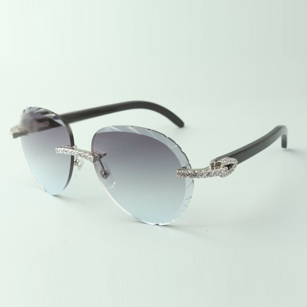 2022 exquisite classic endless diamond sunglasses 3524027, natural black buffalo horn temples glasses, size: 18-140 mm, White;black
2022 exquisite classic endless diamond sunglasses 3524027, natural black buffalo horn temples glasses, size: 18-140 mm, White;black