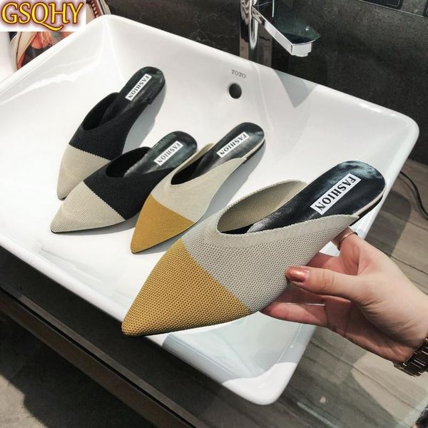 women summer pointed-toe shoes fashion flat slippers casual wild lady 2021 personality comfortable, Black
women summer pointed-toe shoes fashion flat slippers casual wild lady 2021 personality comfortable, Black