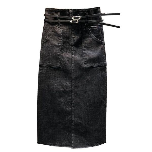 skirts 2021 spring autumn fashion high waist denim skirt women straight big pockets jeans split step plus size 2xl, Black
skirts 2021 spring autumn fashion high waist denim skirt women straight big pockets jeans split step plus size 2xl, Black