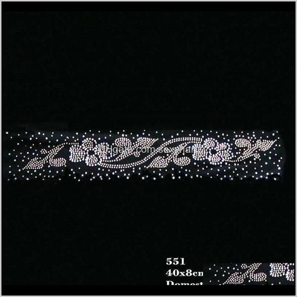 sewing notions & tools apparel drop delivery 2021 15dot7 inches border rhinestone iron on diamante transfers fix applique lace motif 30pcs/l, Black
sewing notions & tools apparel drop delivery 2021 15dot7 inches border rhinestone iron on diamante transfers fix applique lace motif 30pcs/l, Black