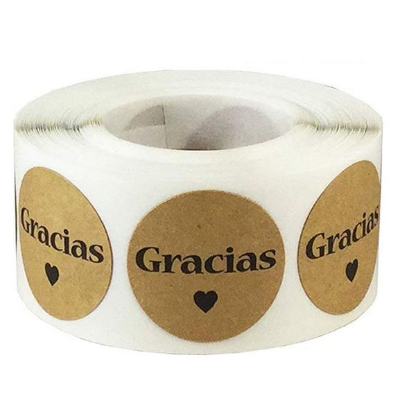 gift wrap 500pcs gracias label kraft paper stickers round 2.5cm sealing labels wedding birthday party decor supplies package sticker
gift wrap 500pcs gracias label kraft paper stickers round 2.5cm sealing labels wedding birthday party decor supplies package sticker