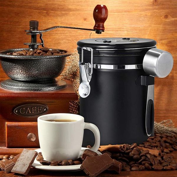 storage bottles & jars stainless steel coffee canister with scoop airtight container set for beans tea accessories
storage bottles & jars stainless steel coffee canister with scoop airtight container set for beans tea accessories