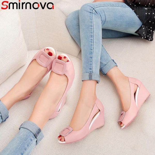 dress shoes smirnova big size 34-43 summer sandals peep toe shallow high heels elegant wedges classic pumps women 20211, Black
dress shoes smirnova big size 34-43 summer sandals peep toe shallow high heels elegant wedges classic pumps women 20211, Black