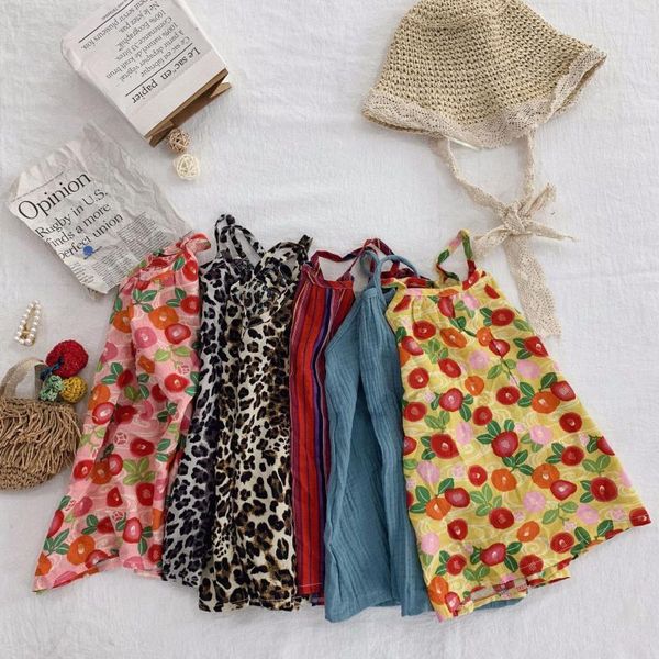 girl's dresses 2021 spring summer baby girls dress korean style kids girl suspenders cotton sleeveless clothes for children, Red;yellow
girl's dresses 2021 spring summer baby girls dress korean style kids girl suspenders cotton sleeveless clothes for children, Red;yellow