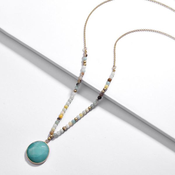 pendant necklaces huidang long chain natural amazonite white marble grey round framed stone pendants for women, Silver
pendant necklaces huidang long chain natural amazonite white marble grey round framed stone pendants for women, Silver