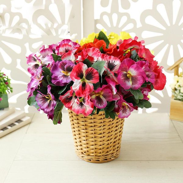 decorative flowers & wreaths a bunch of 26 cm beautiful artificial flower pansy creative home diy silk wedding decoration q80
decorative flowers & wreaths a bunch of 26 cm beautiful artificial flower pansy creative home diy silk wedding decoration q80