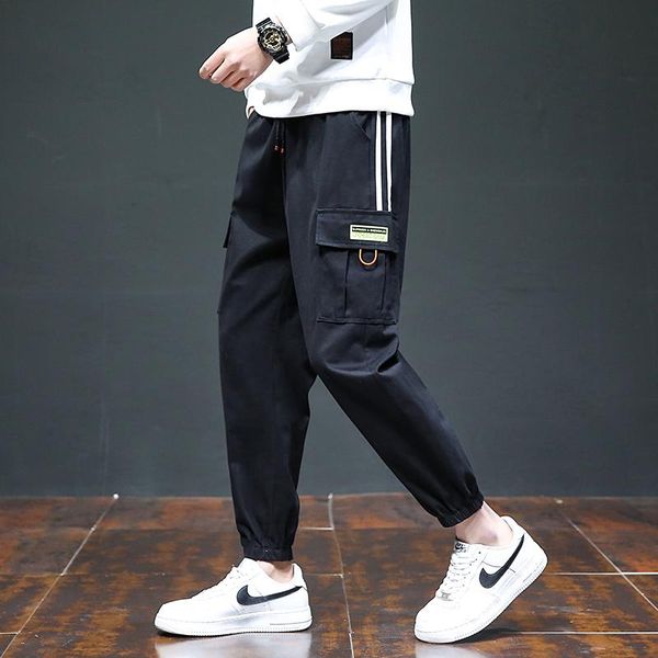 cargo long pants summer cotton youthful 2021 men's casual sport loose male streetwear comfortable fashion trousers, Black
cargo long pants summer cotton youthful 2021 men's casual sport loose male streetwear comfortable fashion trousers, Black