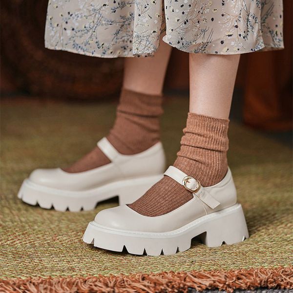 dress shoes meotina mary janes women natural genuine leather platform high heels buckle strap thick heel ladies footwear spring be, Black
dress shoes meotina mary janes women natural genuine leather platform high heels buckle strap thick heel ladies footwear spring be, Black