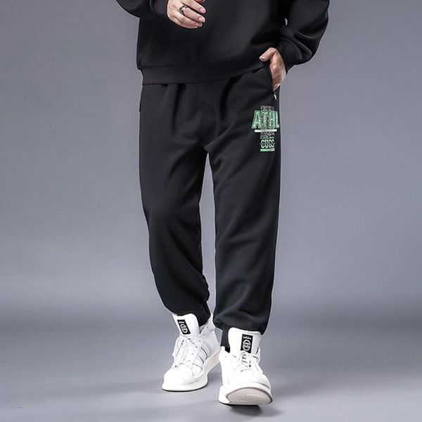 men's pants long plus size high waist fat autumn casual sports green pattern, Black
men's pants long plus size high waist fat autumn casual sports green pattern, Black