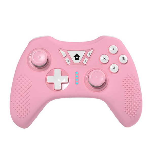 game controllers & joysticks wireless blue tooth controller joystick gamepad for switch pro/pc with silicone case