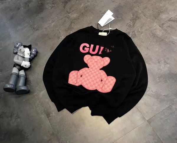 21 autumn new g + pink sticker embroidered letter round neck sweater women's aging long sleeve fashion, Black
21 autumn new g + pink sticker embroidered letter round neck sweater women's aging long sleeve fashion, Black