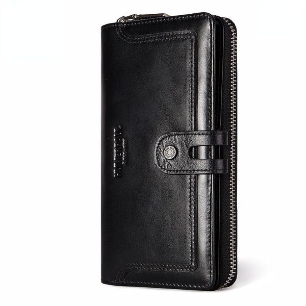 wallets brand genuine leather men's wallet with zipper vintage large long male wristlet clutch bag money purse card holder coin pocket, Red;black
wallets brand genuine leather men's wallet with zipper vintage large long male wristlet clutch bag money purse card holder coin pocket, Red;black