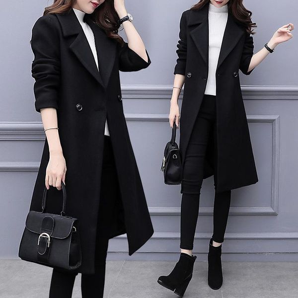 women's wool & blends black tweed coat 2021 autumn and winter korean hepburn medium long slim woolen
women's wool & blends black tweed coat 2021 autumn and winter korean hepburn medium long slim woolen