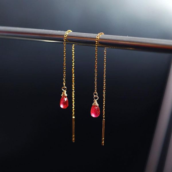 dangle & chandelier dmbs385 18k gold genuine gemstones ruby long earrings female simple send girlfriend, Silver
dangle & chandelier dmbs385 18k gold genuine gemstones ruby long earrings female simple send girlfriend, Silver
