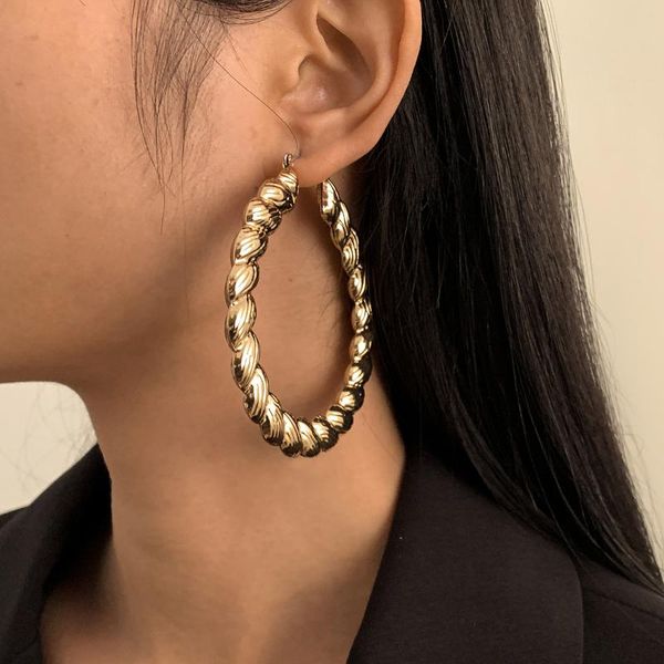 dangle chandelier retro simple geometric big hoop earring ladies hip hop fashion punk twisted circle metal earrings glamour girls party, Silver
dangle chandelier retro simple geometric big hoop earring ladies hip hop fashion punk twisted circle metal earrings glamour girls party, Silver