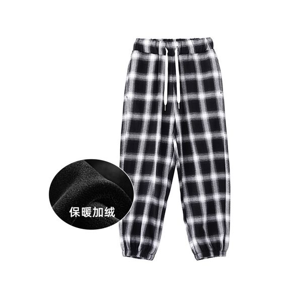 dk fashion brand winter new hip hop loose boy's plush plaid casual middle school children's sports pants, Black
dk fashion brand winter new hip hop loose boy's plush plaid casual middle school children's sports pants, Black