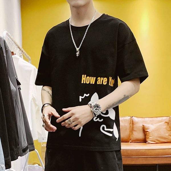 58a2 summer short sleeve t-wo 2021men's t-shirts) half sleeve fashion t-shirt men's fashion, White;black
58a2 summer short sleeve t-wo 2021men's t-shirts) half sleeve fashion t-shirt men's fashion, White;black