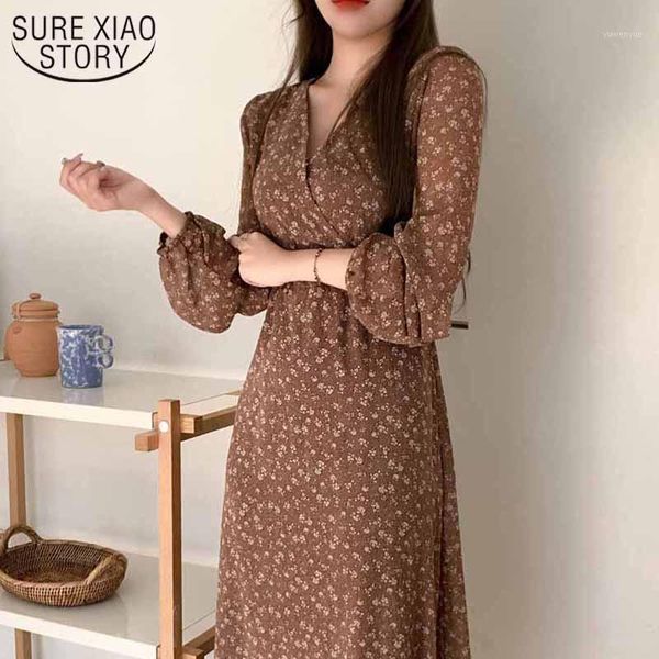 casual dresses vintage puff sleeve french waist tie slimming mid-length chiffon long dress v-neck 2021 autumn floral female 12296, Black;gray
casual dresses vintage puff sleeve french waist tie slimming mid-length chiffon long dress v-neck 2021 autumn floral female 12296, Black;gray