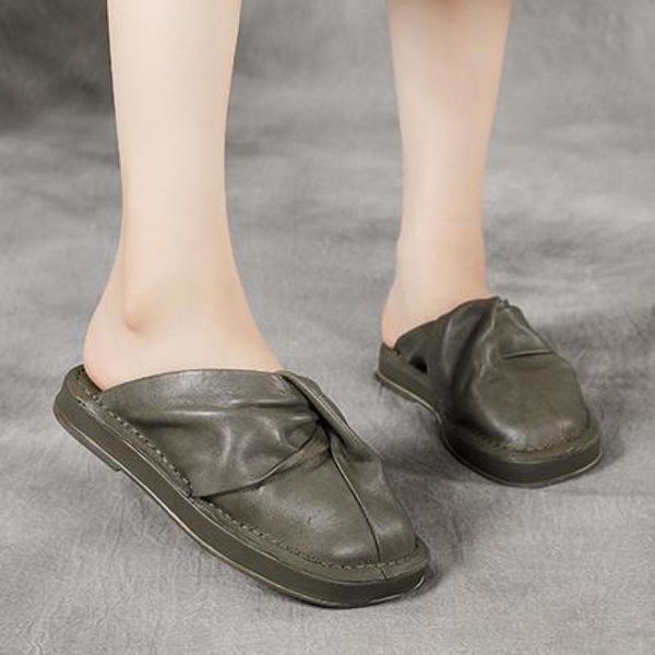 slippers johnature genuine leather women summer shoes flat with concise outside slides 2021 sewing handmade ladies, Black
slippers johnature genuine leather women summer shoes flat with concise outside slides 2021 sewing handmade ladies, Black