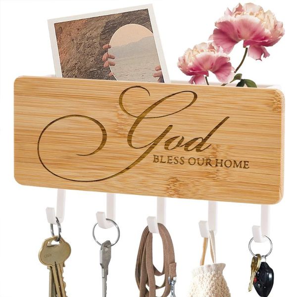 hooks & rails bamboo wood key rack god bless our home pattern multifunctional entrance storage hanger and wall decorative hook for house
hooks & rails bamboo wood key rack god bless our home pattern multifunctional entrance storage hanger and wall decorative hook for house