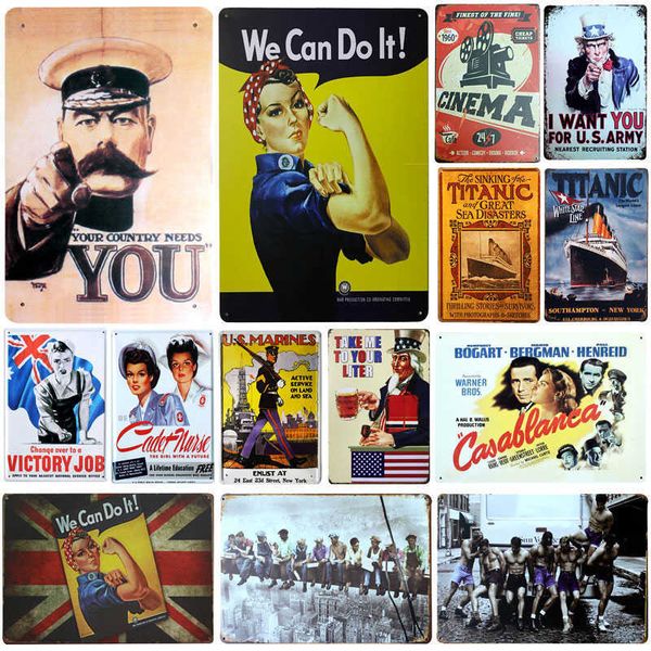 affiche en métal «je veux vous et nous pouvons le faire», décor mural de bar, en étain, vintage, décoration de maison, peinture, plaques,
affiche en métal «je veux vous et nous pouvons le faire», décor mural de bar, en étain, vintage, décoration de maison, peinture, plaques,