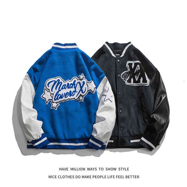 women's jackets male and female pilot baseball jacket, large embroidered print shirt, rag towel, university stadium style, Black;brown 
women's jackets male and female pilot baseball jacket, large embroidered print shirt, rag towel, university stadium style, Black;brown