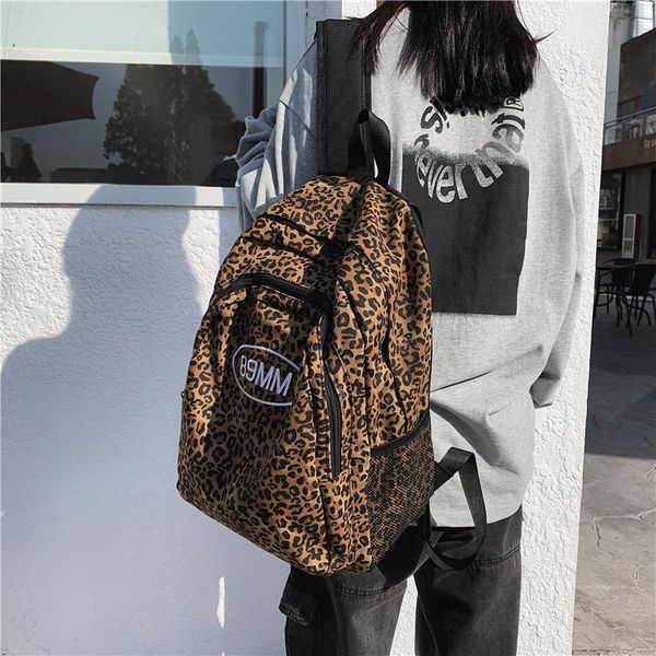 backpack real s japanese leopard print ins female fashion travel large capacity student school bag
backpack real s japanese leopard print ins female fashion travel large capacity student school bag