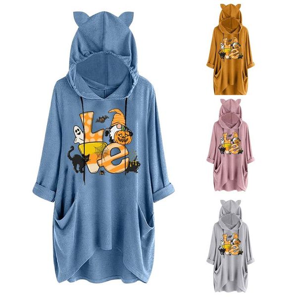 women's hoodies & sweatshirts graphic halloween women oversized fashion casual print hooded long sleeve pocket shirts femme moletom, Black
women's hoodies & sweatshirts graphic halloween women oversized fashion casual print hooded long sleeve pocket shirts femme moletom, Black