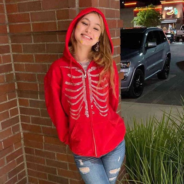 women's sweaters moletom grande com zÃper feminino y2k, tendência da rua, outono e inverno, estilo punk gótico, capuz 7sjn, White;black
women's sweaters moletom grande com zÃper feminino y2k, tendência da rua, outono e inverno, estilo punk gótico, capuz 7sjn, White;black