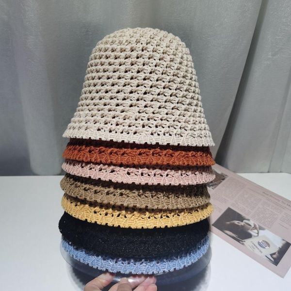 beanies pure color bell-shaped breathable knitted summer ladies sun hat panama style bucket beach outdoor fisherman
beanies pure color bell-shaped breathable knitted summer ladies sun hat panama style bucket beach outdoor fisherman