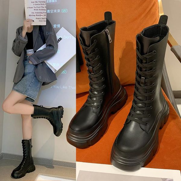 boots hkyx 2021 arrivals women shoes real leather mid calf thick bottom platform boot cool ladies footwear size 35-40, Black
boots hkyx 2021 arrivals women shoes real leather mid calf thick bottom platform boot cool ladies footwear size 35-40, Black