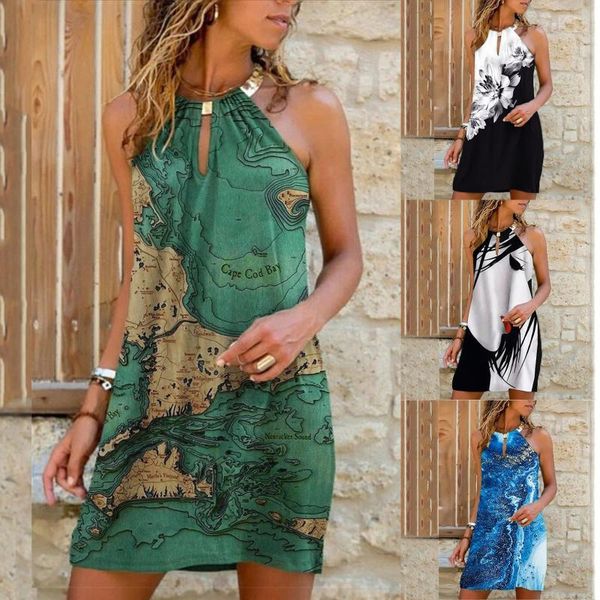 casual dresses off shoulder women halter dress backless sleeveless metal hanging neck summer loose print mini robe, Black;gray
casual dresses off shoulder women halter dress backless sleeveless metal hanging neck summer loose print mini robe, Black;gray