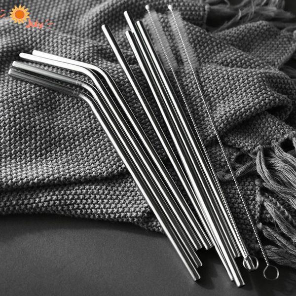 drinking straws reusable metal straw 304 stainless steel cleaning brush bent straight black for bar accessories
drinking straws reusable metal straw 304 stainless steel cleaning brush bent straight black for bar accessories