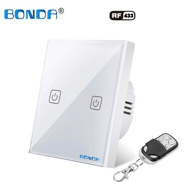 smart home control bonda eu standard remote touch switch crystal glass panel light 1gang 1way black display wall ac220v
smart home control bonda eu standard remote touch switch crystal glass panel light 1gang 1way black display wall ac220v