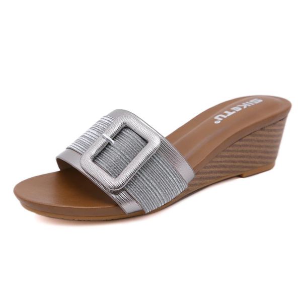 fashion slippers women summer shoes elegant ladies high heels beach casual woman wedges holiday a3289, Black
fashion slippers women summer shoes elegant ladies high heels beach casual woman wedges holiday a3289, Black