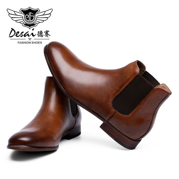 desai wedding gentleman genuine leather shoes mens boots chelsea fashion shoes for men brown black boots 211023
desai wedding gentleman genuine leather shoes mens boots chelsea fashion shoes for men brown black boots 211023