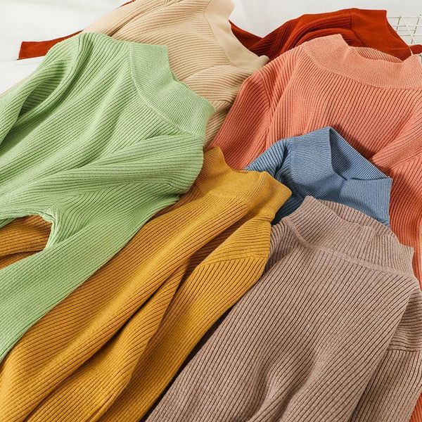 women's sweaters glauke women 2021 autumn high neck sweater bottoming shirt slim winter long sleeve knitwear thick knitted ribbed pull, White;black
women's sweaters glauke women 2021 autumn high neck sweater bottoming shirt slim winter long sleeve knitwear thick knitted ribbed pull, White;black