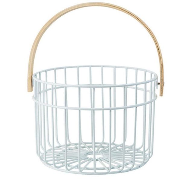 storage baskets iron basket with solid wood handle simple durable fruit vegetable drain multi-function sundries
storage baskets iron basket with solid wood handle simple durable fruit vegetable drain multi-function sundries