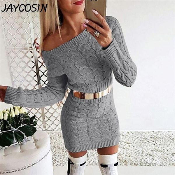 women's sweaters jaycosin women 2021 autumn winter casual long twisted knitted solid sleeve sweater sheath dress jy23, White;black
women's sweaters jaycosin women 2021 autumn winter casual long twisted knitted solid sleeve sweater sheath dress jy23, White;black