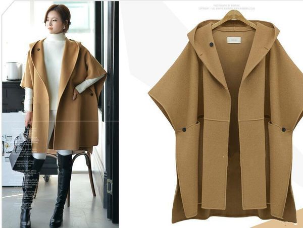 women's jackets 5xl women's clothing european suit-dress cloak woolen loose coat winter clothes woollen overcoat fat mm long windb, Black;brown
women's jackets 5xl women's clothing european suit-dress cloak woolen loose coat winter clothes woollen overcoat fat mm long windb, Black;brown