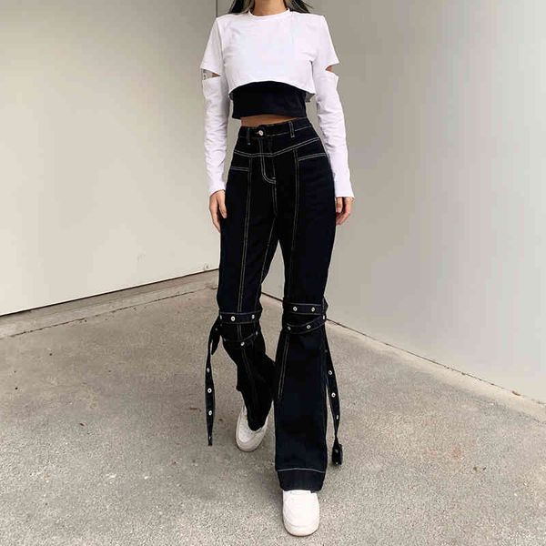 women's jeans gothic eyelet patchwork black y2k denim pants flare mom bandage punk baggy casual high waist trousers streetwear oa1, Blue
women's jeans gothic eyelet patchwork black y2k denim pants flare mom bandage punk baggy casual high waist trousers streetwear oa1, Blue