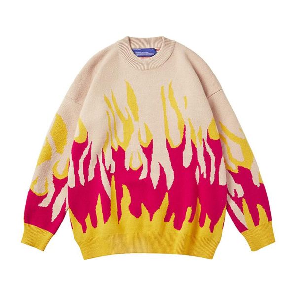 men's sweaters 2021 winter korean fashion jumper knitted sweater men harajuku hip hop red flame casual kpop women oversize pullover lou, White;black
men's sweaters 2021 winter korean fashion jumper knitted sweater men harajuku hip hop red flame casual kpop women oversize pullover lou, White;black