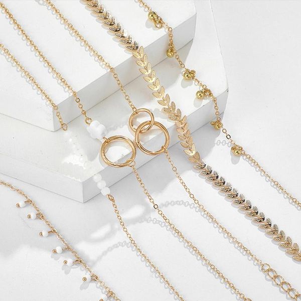 link, chain 6pcs women charm bracelets dainty metaldecorative jewelry link girl jewelr gift, Black
link, chain 6pcs women charm bracelets dainty metaldecorative jewelry link girl jewelr gift, Black